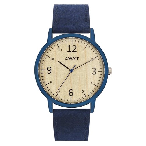 Montre en bois mixte - Blue Berry