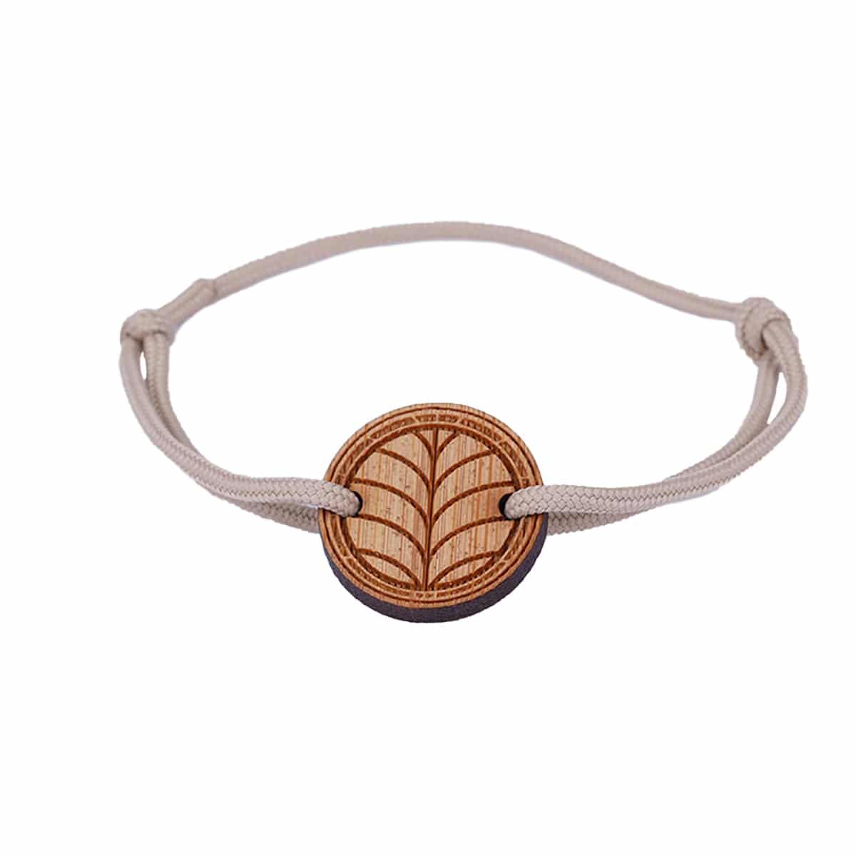 Bracelet avec cordon en bambou -