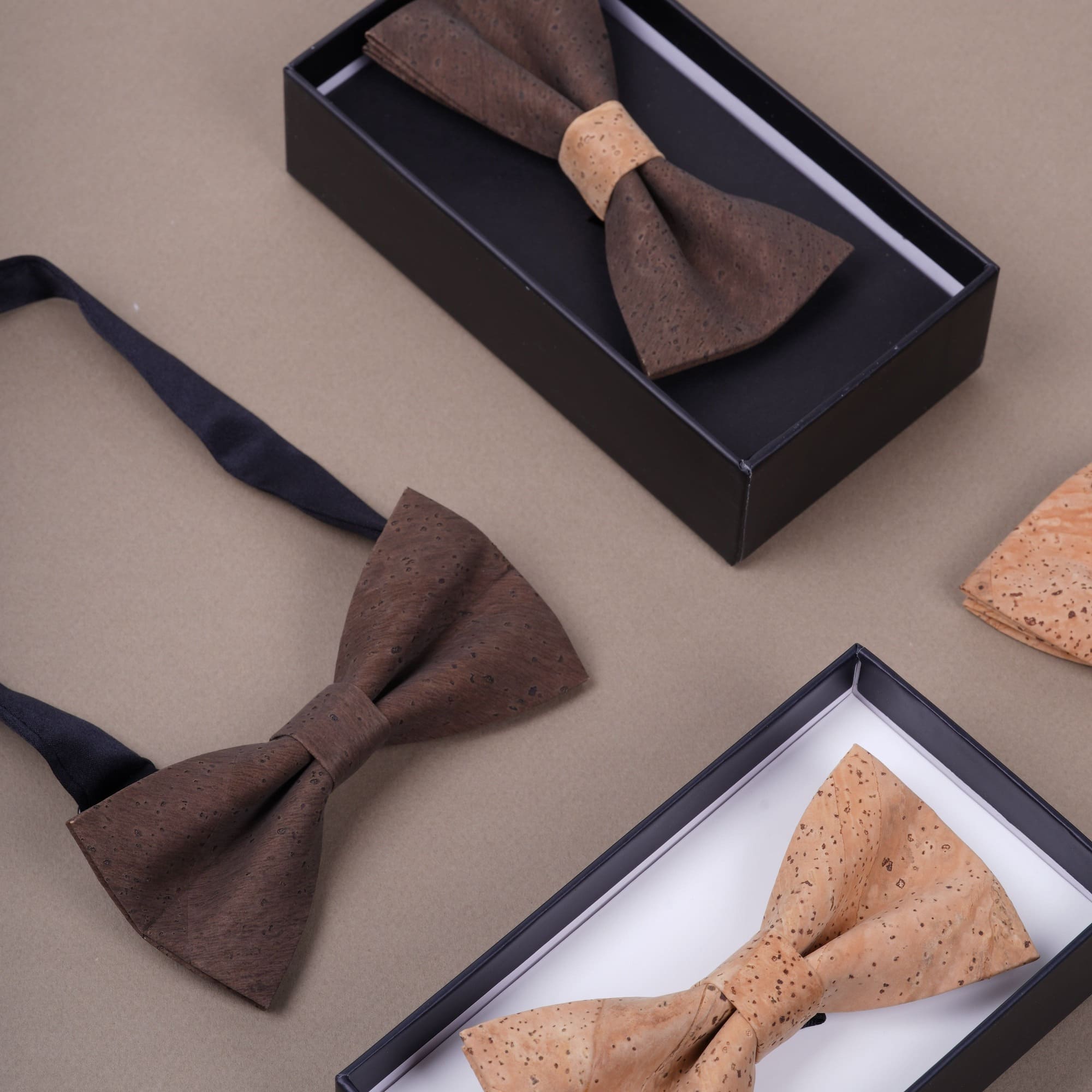 Nœud papillon en liège ou en bois   - 10