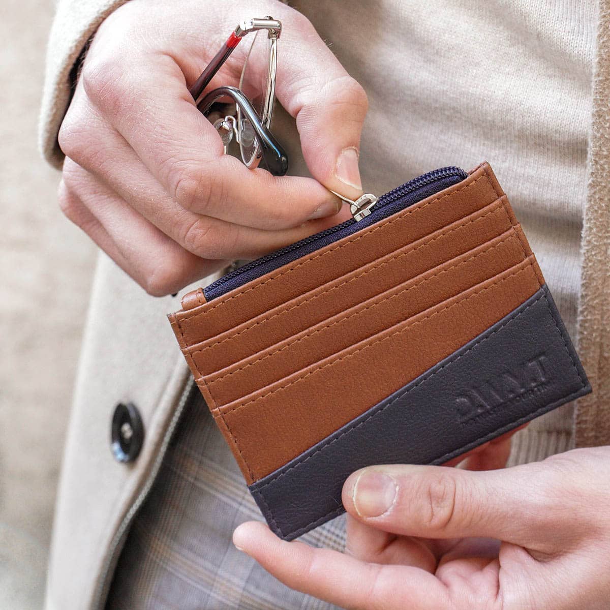 Porte-cartes en fibre de pomme - Le vitaminé -