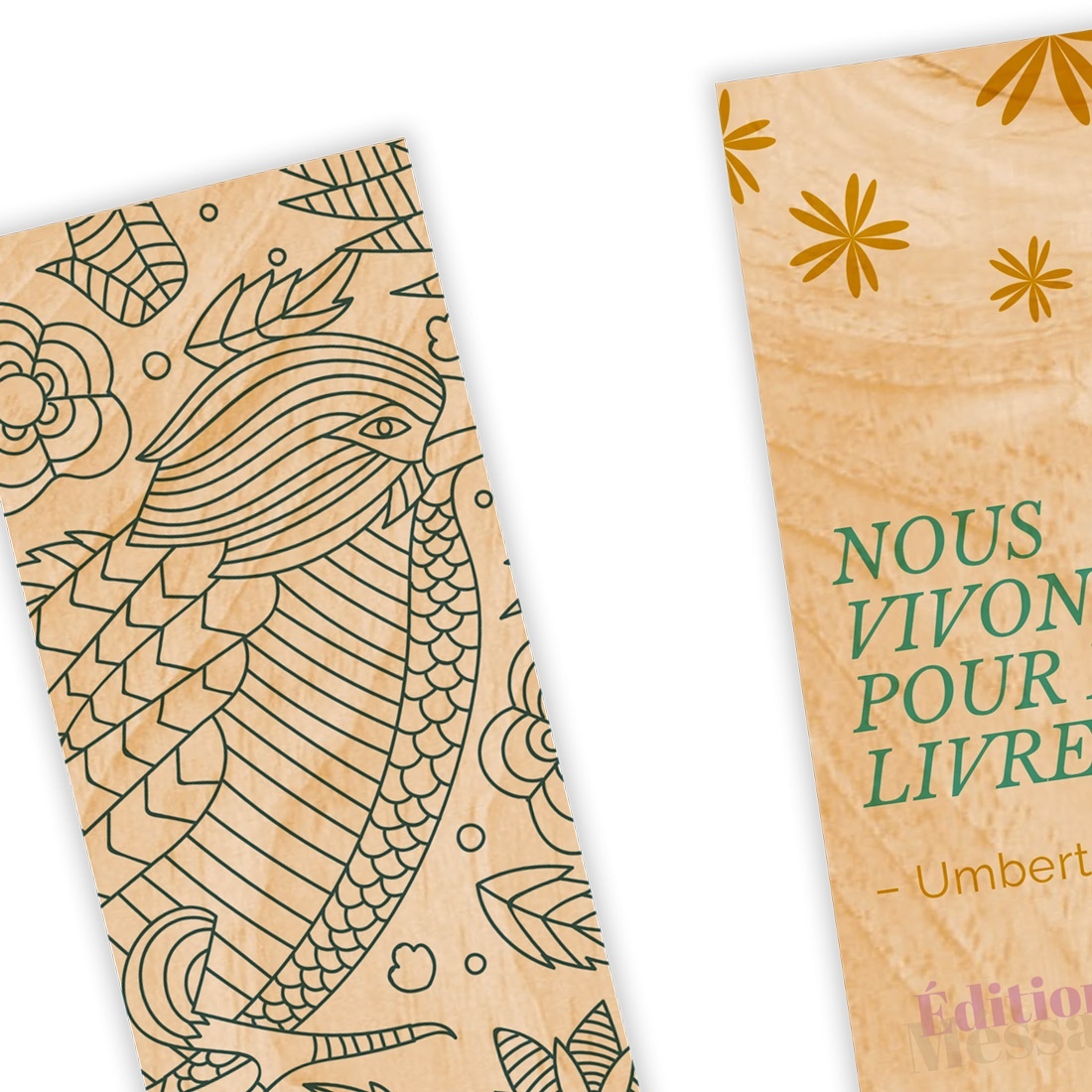 Marque-pages en bois -