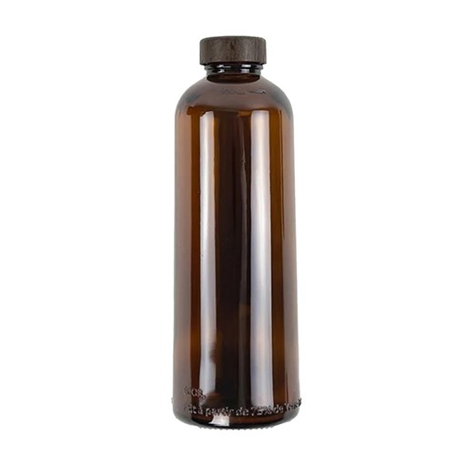 Bouteille en verre avec bouchon en bois - 600 ml