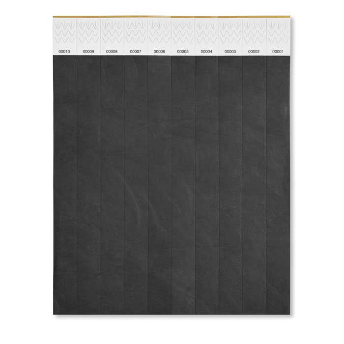 Planche de 10 bracelets - Tyvek® - 12