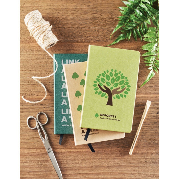Carnet A5 en papier recyclé - Grow -