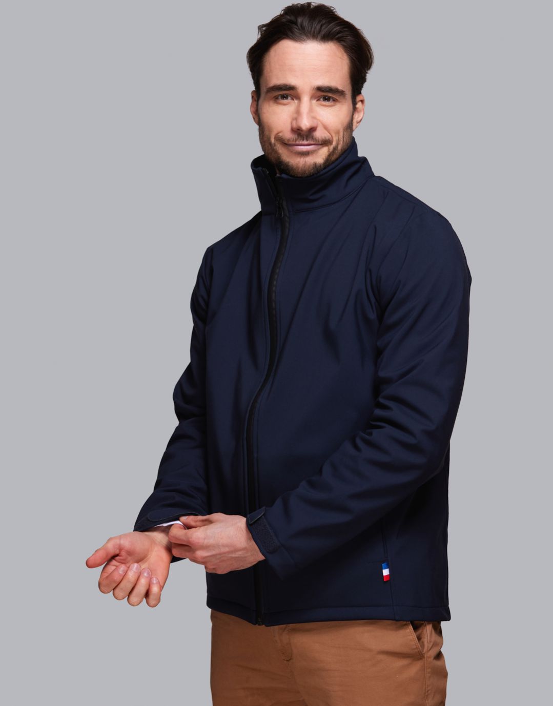 Blouson softshell en polyester recyclé pour homme - Bellecombe  -