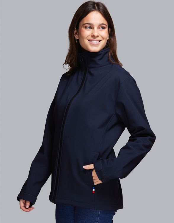 Blouson softshell en polyester recyclé pour femme - Saleve -