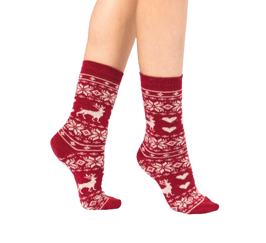 Chaussettes d'hiver unisexes en laine -