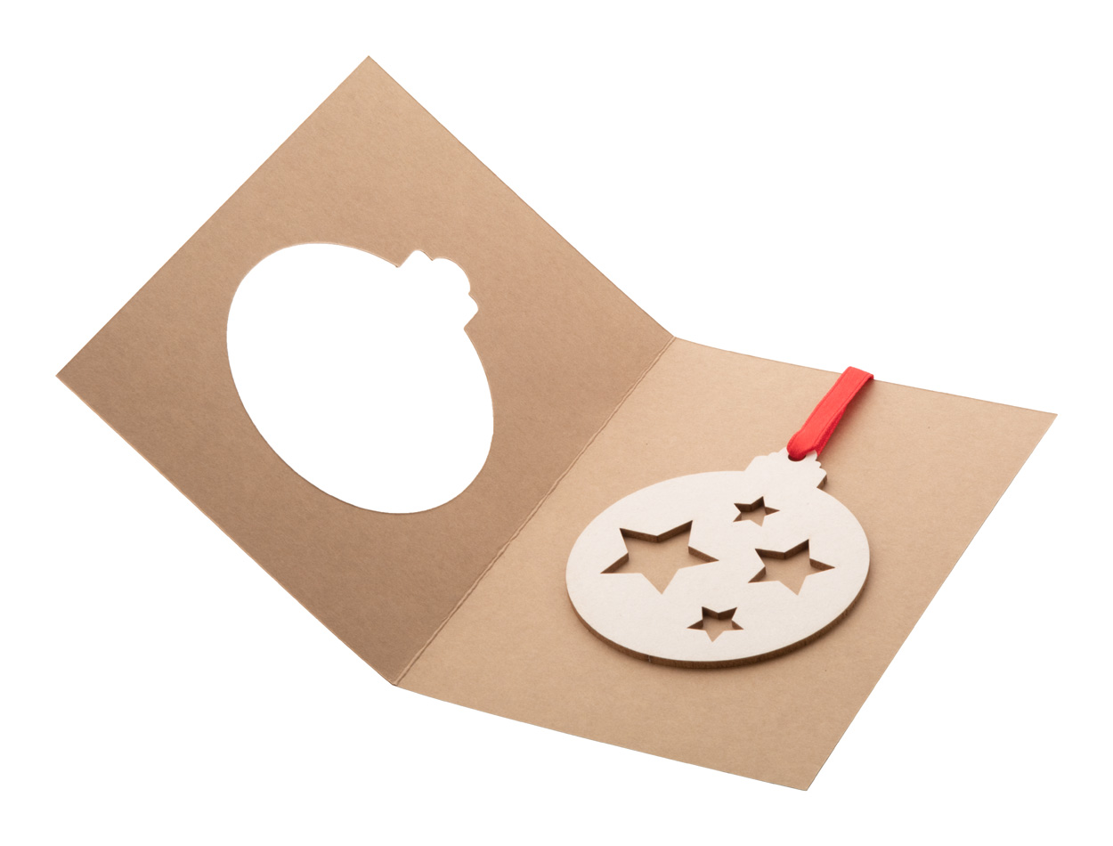 Carte de vœux avec décoration de Noël -