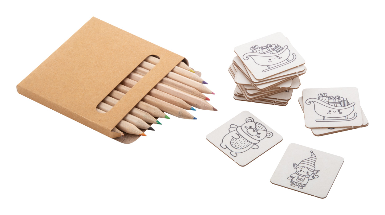 Jeu memory à colorier - édition Noël -