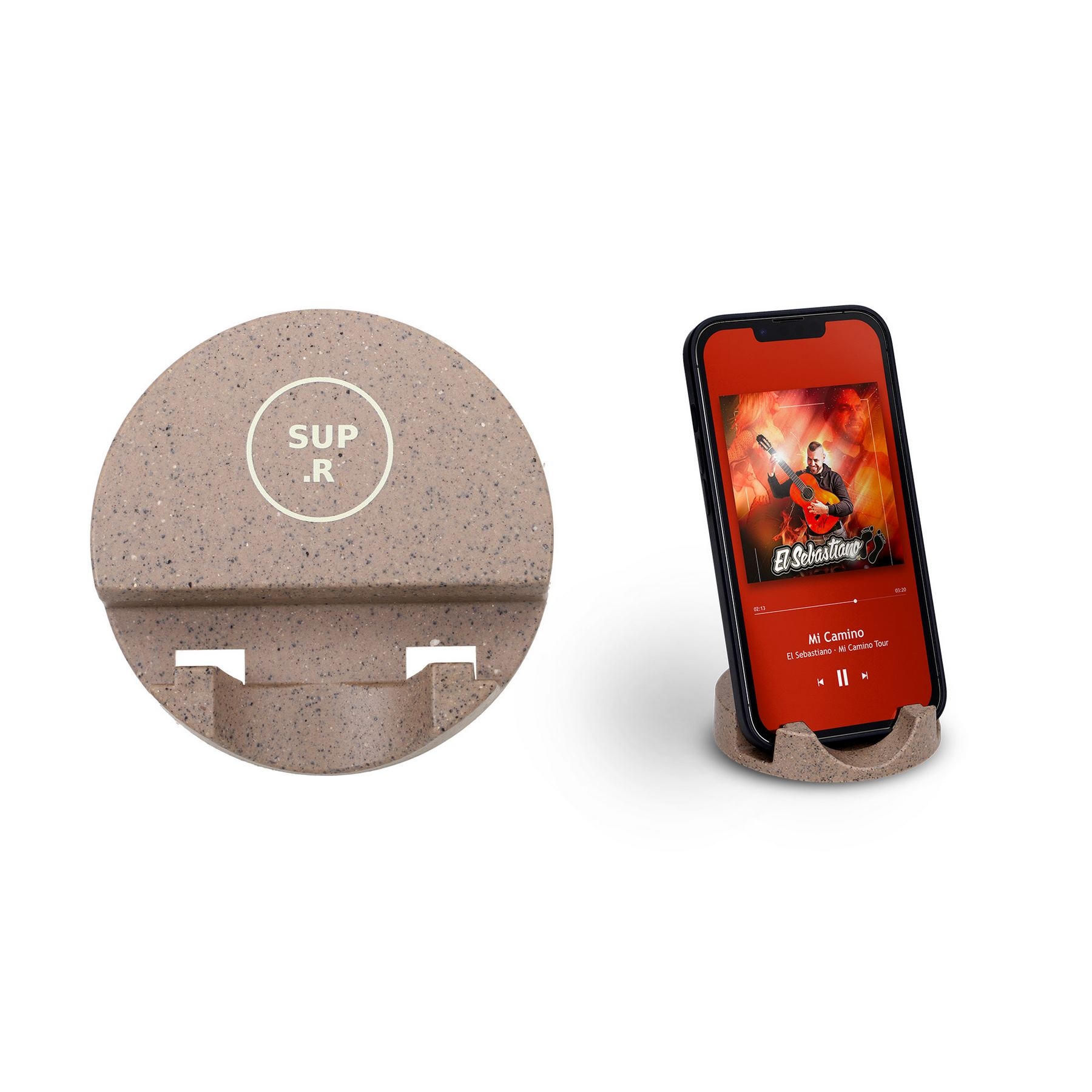 Support telephone en plastique bio-sourcé