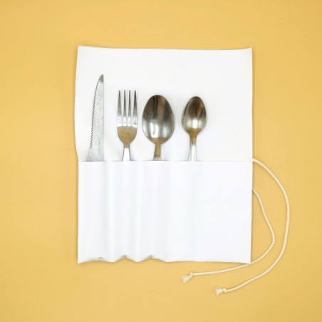 Etui à couverts en bâche upcyclée -