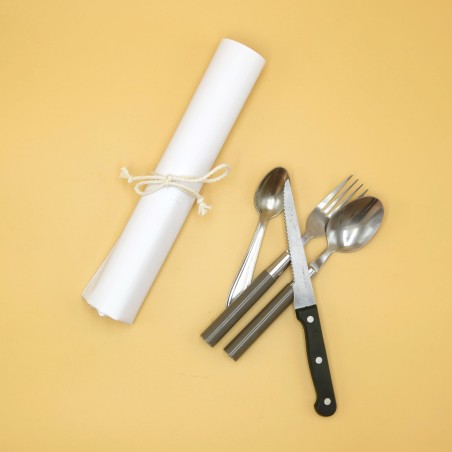 Etui à couverts en bâche upcyclée -