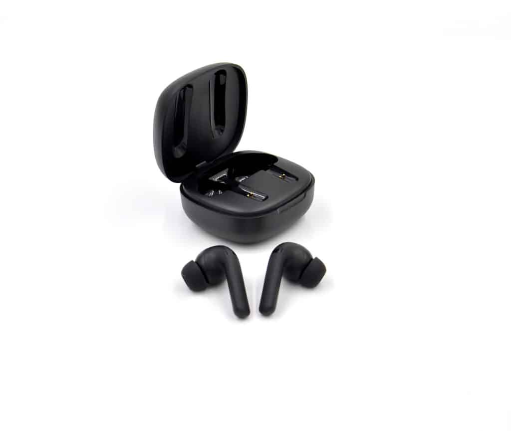 Ecouteur sans fil avec écran tactile en plastique recyclé  -