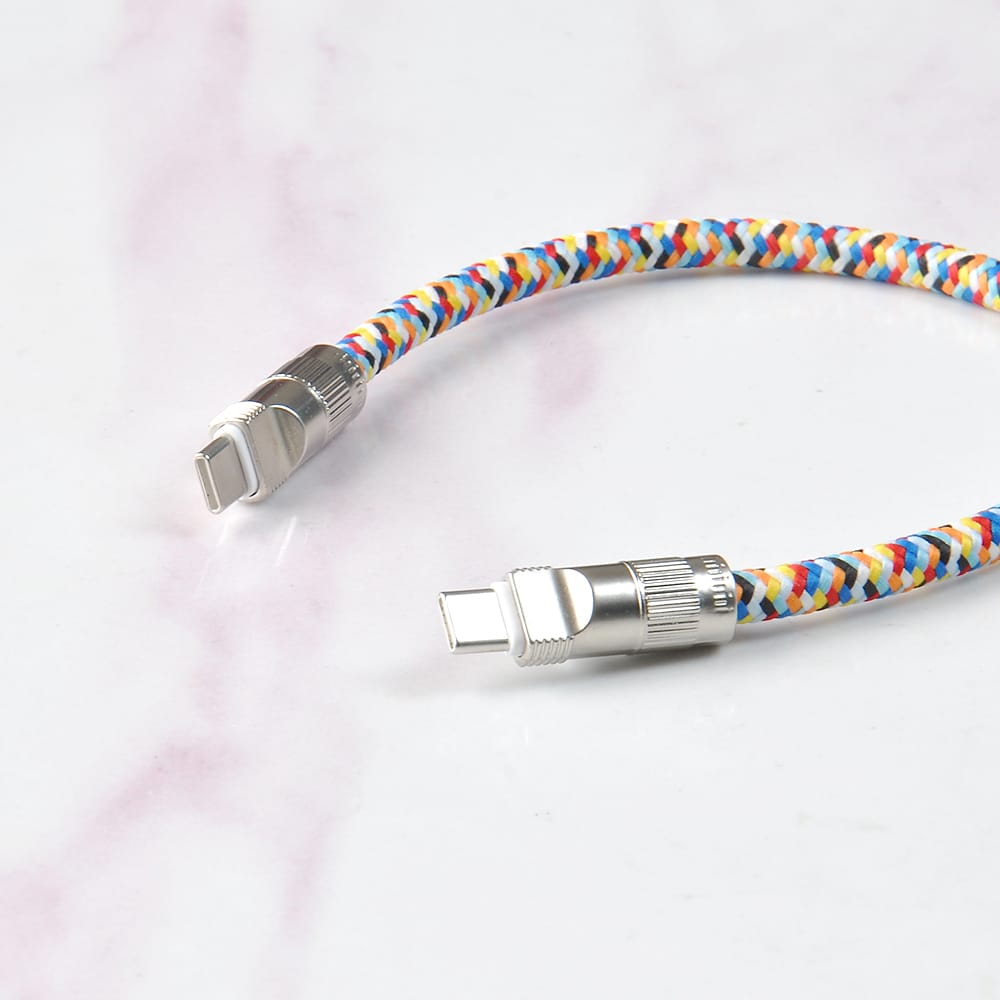 Dragonne de téléphone avec câble USB type C  -