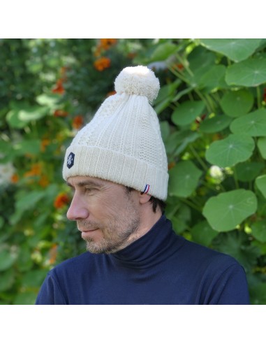Bonnet en laine avec pompon Marion Origine France Garantie -