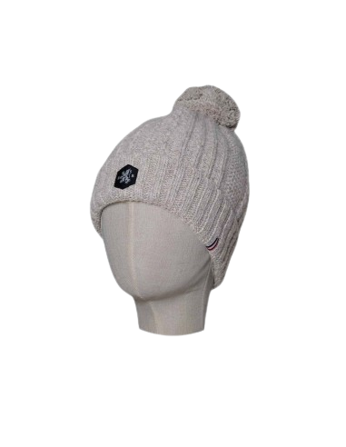 Bonnet en laine avec pompon Marion Origine France Garantie -