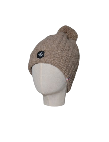 Bonnet en laine avec pompon Marion Origine France Garantie -