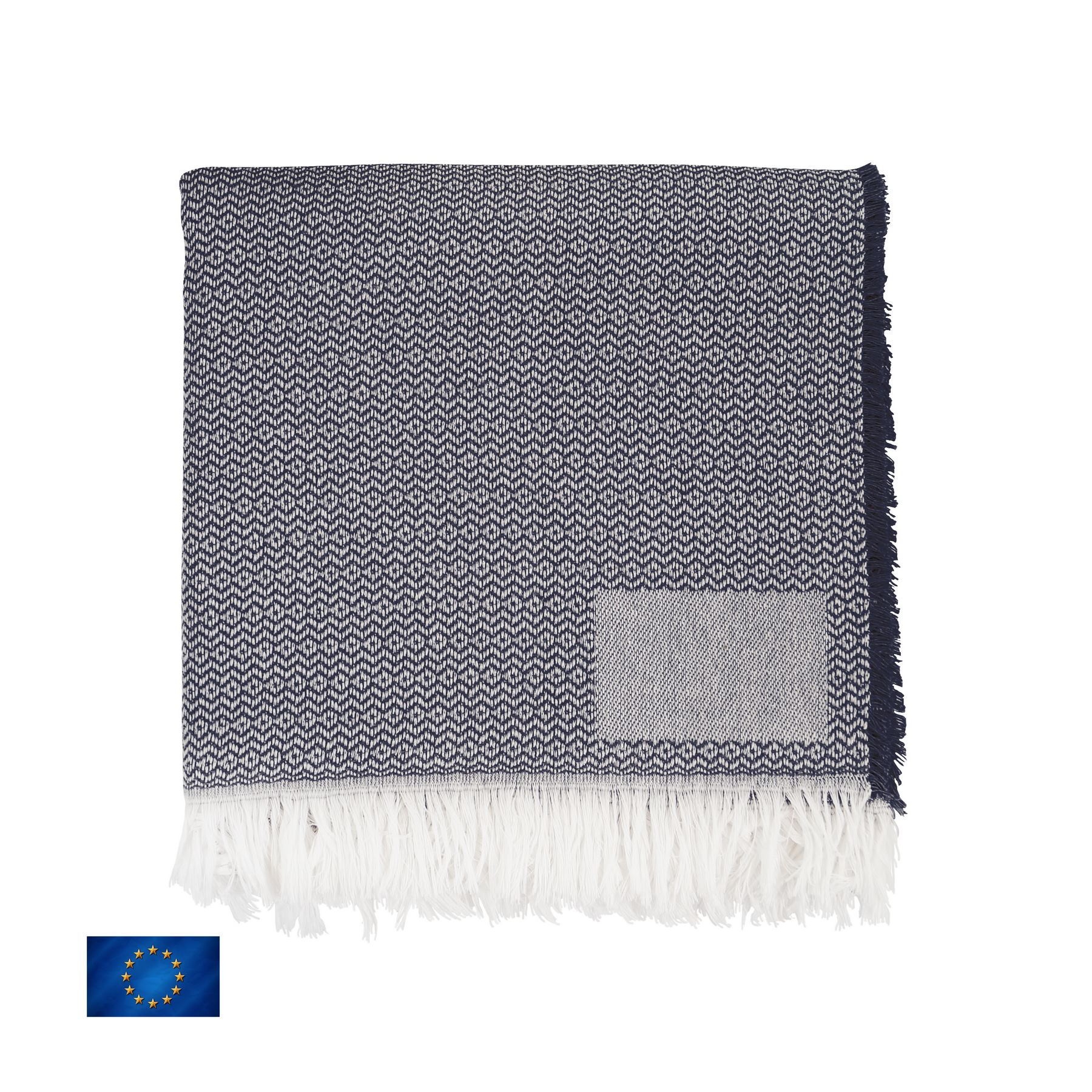 Plaid tissage Jacquard en coton recyclé - 2