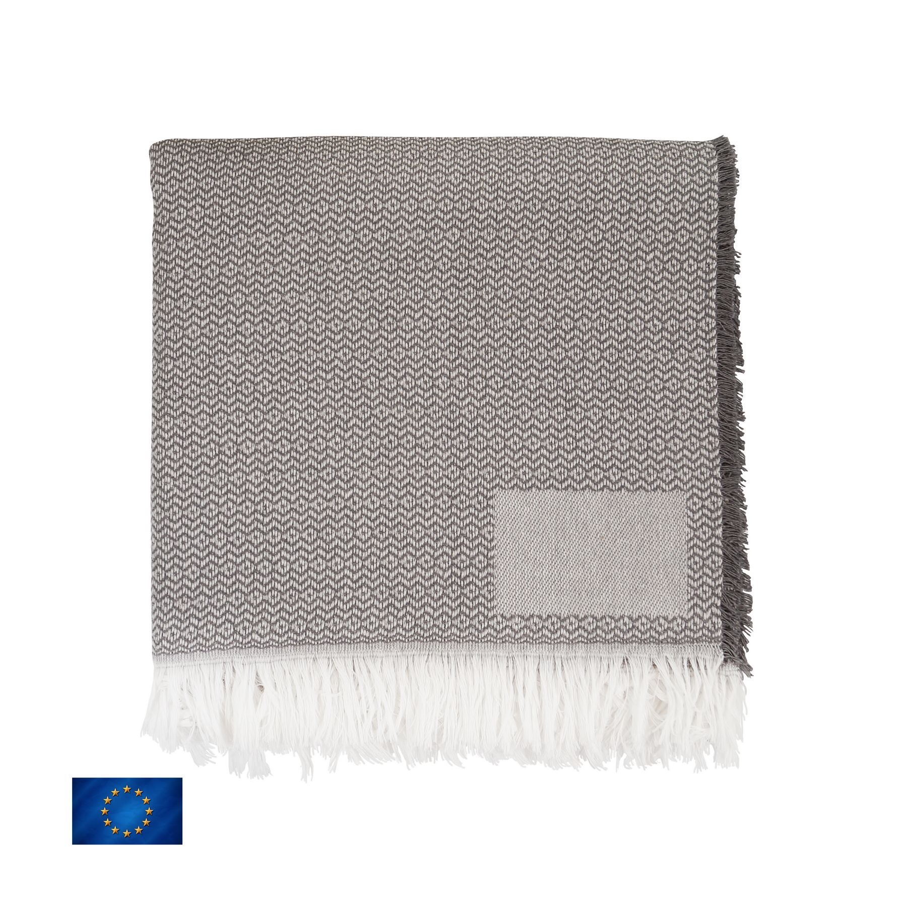 Plaid tissage Jacquard en coton recyclé - 3