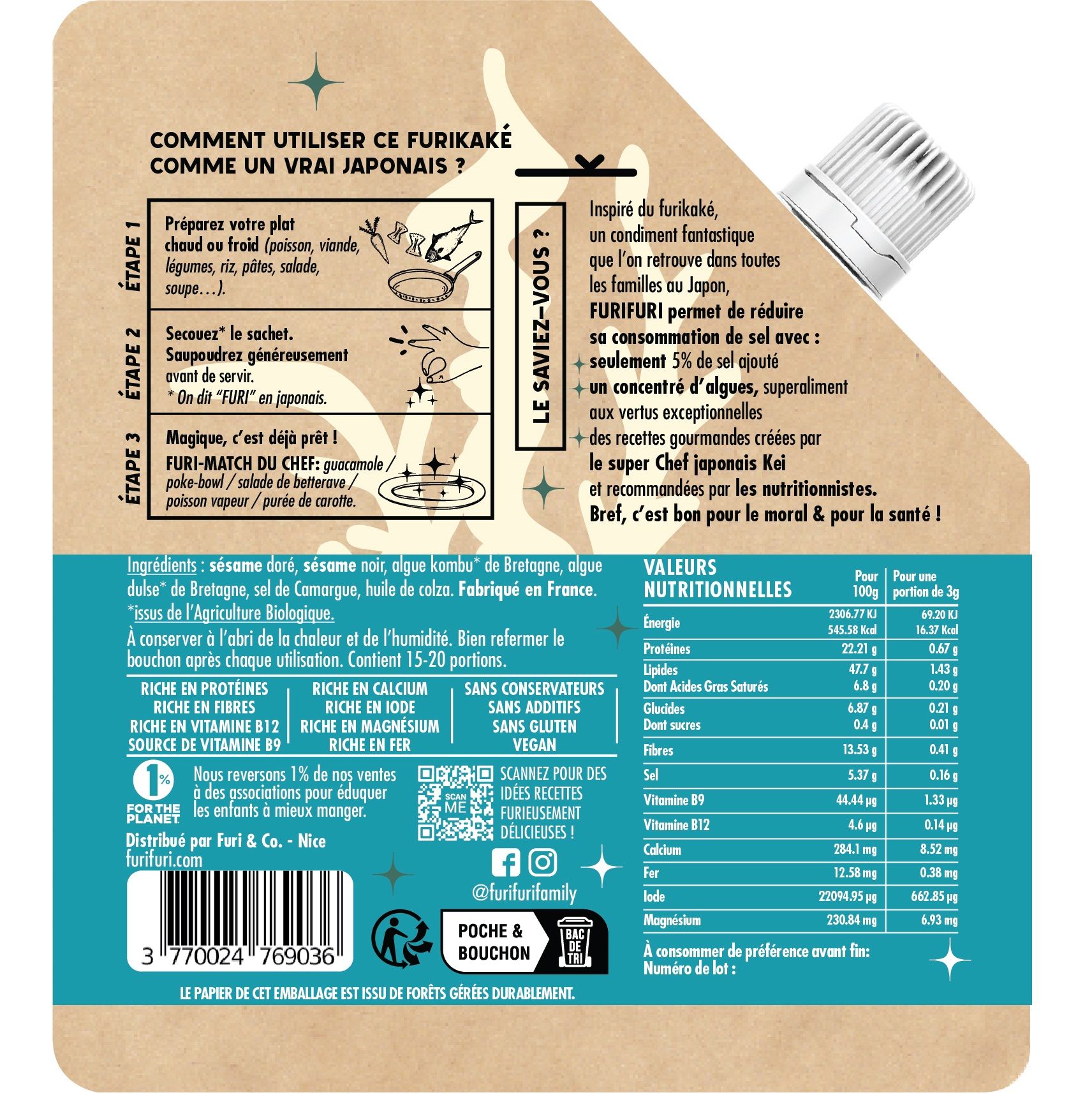 FuriFuri aux algues, alternative au sel fabriquée en France  - 3