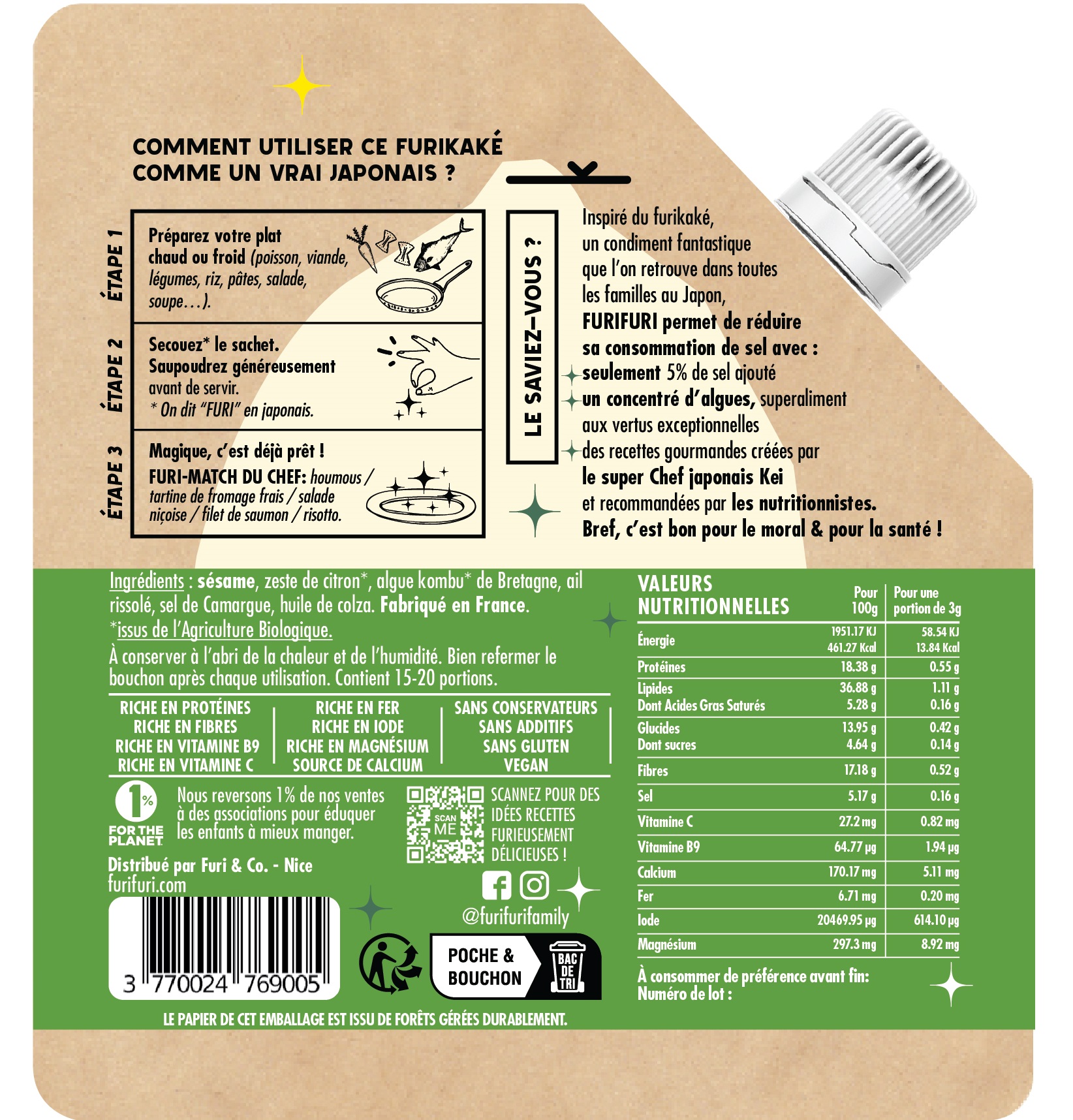 FuriFuri au curry, alternative au sel fabriquée en France  - 3