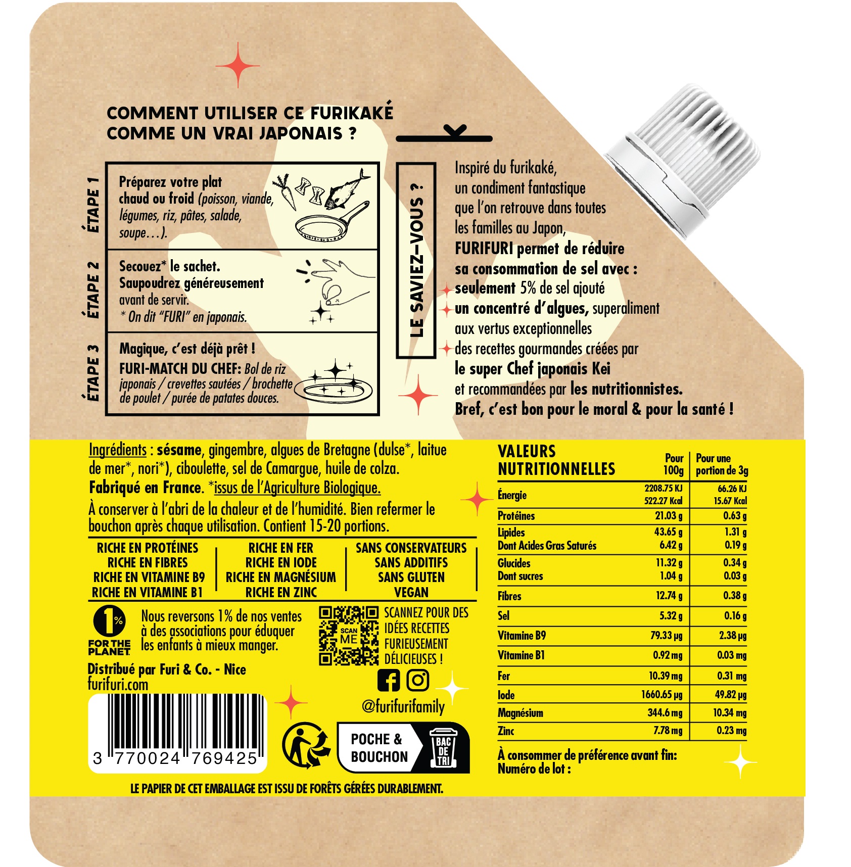 FuriFuri au gingembre, alternative au sel fabriquée en France - 3
