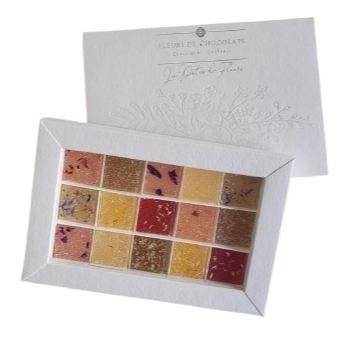 Coffret assortiment de 15 pâtes de fleurs bio Made in France