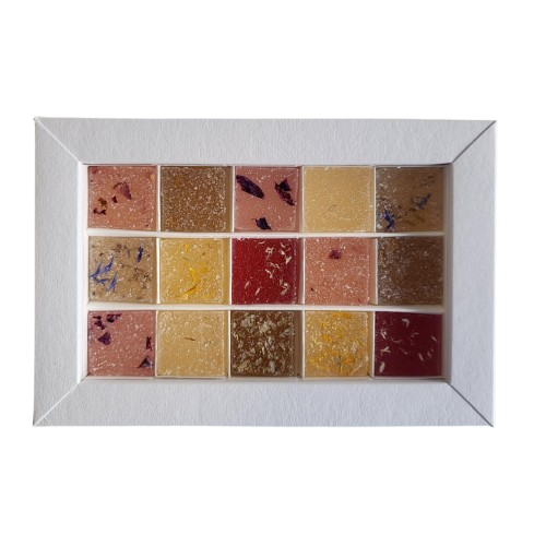 Coffret assortiment de 15 pâtes de fleurs bio Made in France - 2