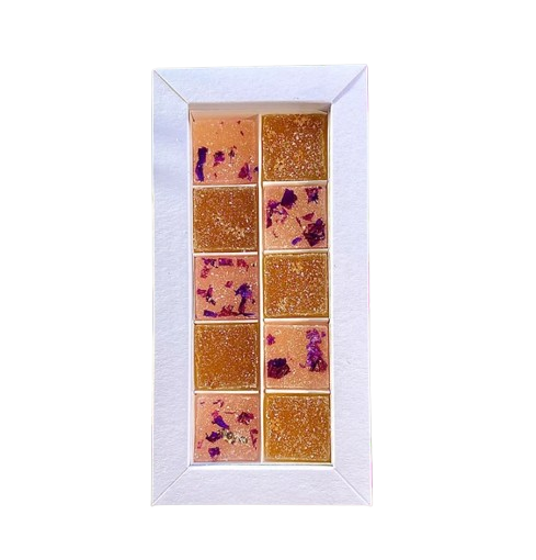 Coffret assortiment de 10 pâtes de fleurs bio Made in France 