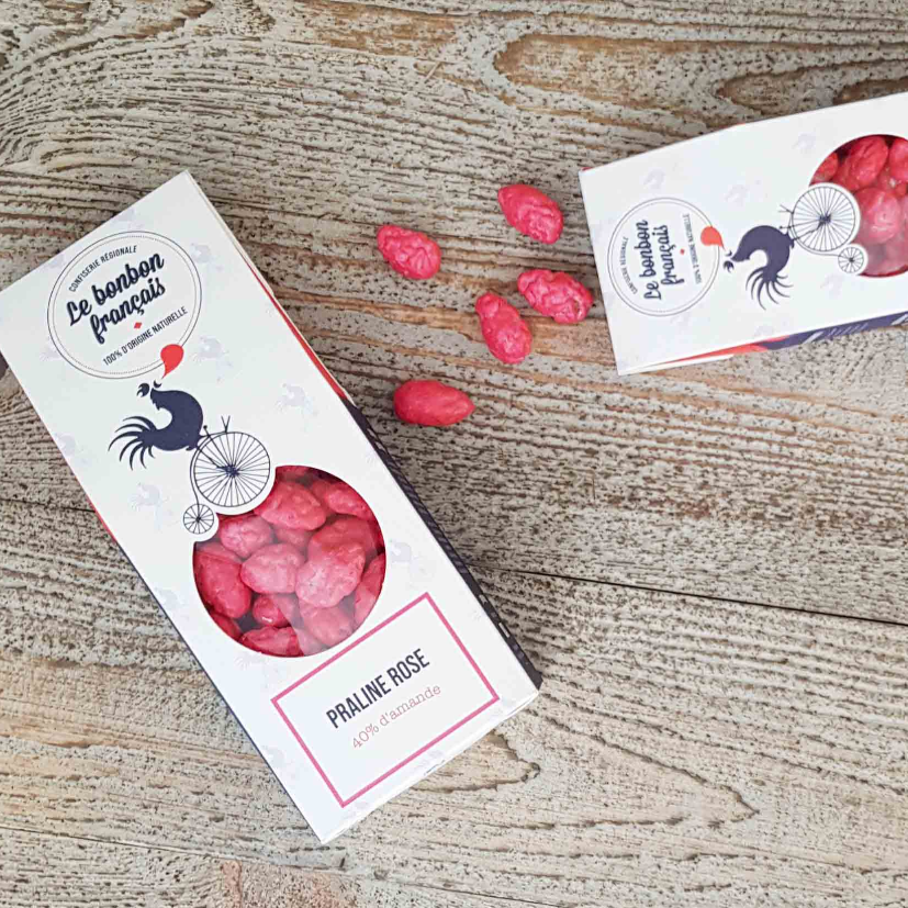 Praline rose 40% d'amande  - 4