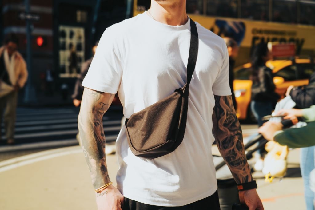 Sac banane en bandoulière recyclé  - 13