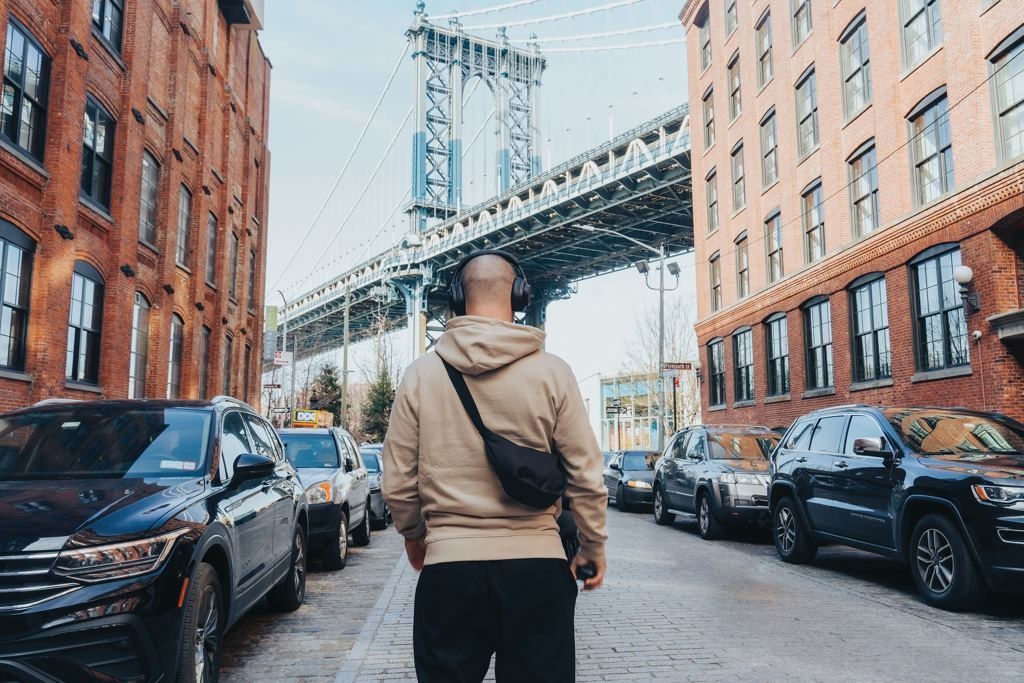 Sac banane en bandoulière recyclé  - 14