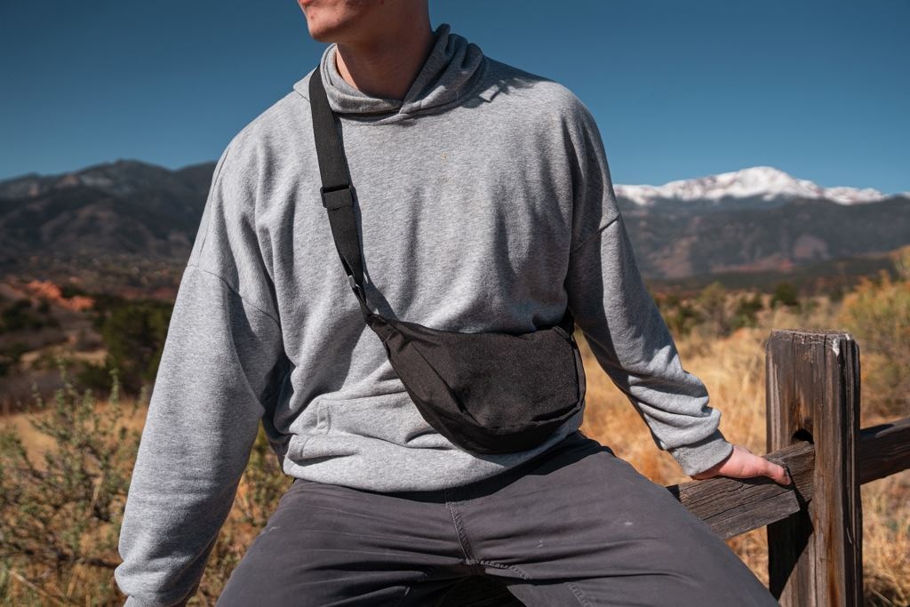 Sac banane en bandoulière recyclé  - 15