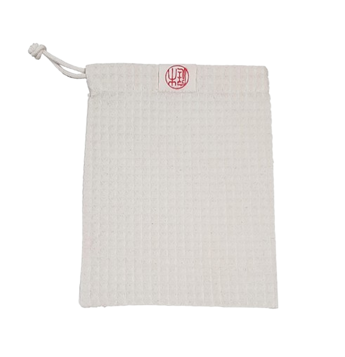 Pochon en coton nid d'abeille -