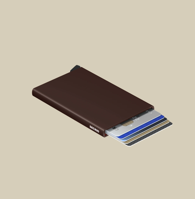 Porte-cartes en aluminium avec mécanisme pour 6 cartes - 6