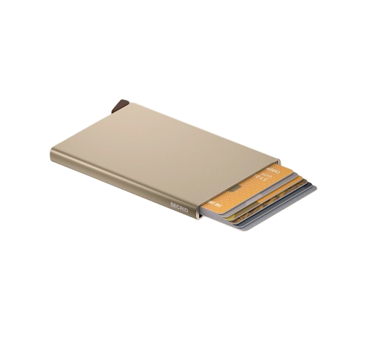 Porte-cartes en aluminium avec mécanisme pour 6 cartes