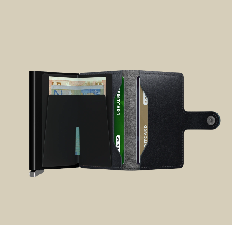 Porte-cartes en cuir avec mécanisme pour 10 cartes - 5