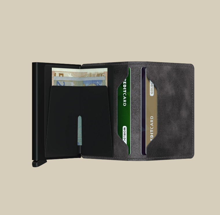 Portefeuille en cuir avec mécanisme pour 12 cartes - 4