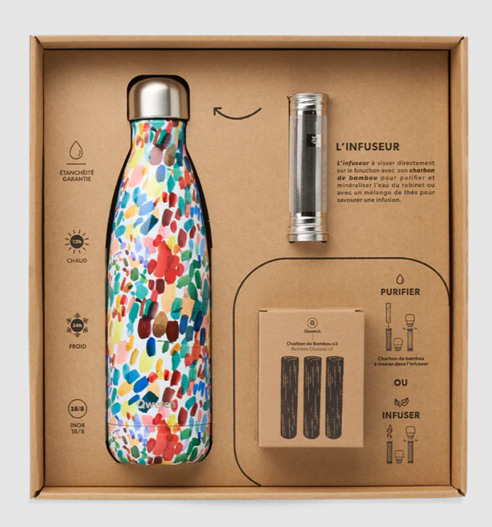 Coffret bouteille isotherme avec infuseur - 600 ml - 2