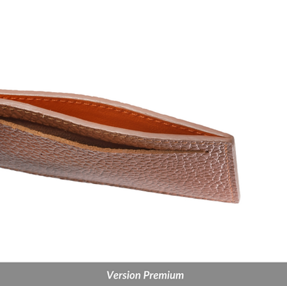 Porte-cartes en cuir upcyclé sur mesure - 3