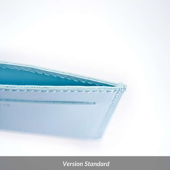 Porte-cartes en cuir upcyclé sur mesure - 4