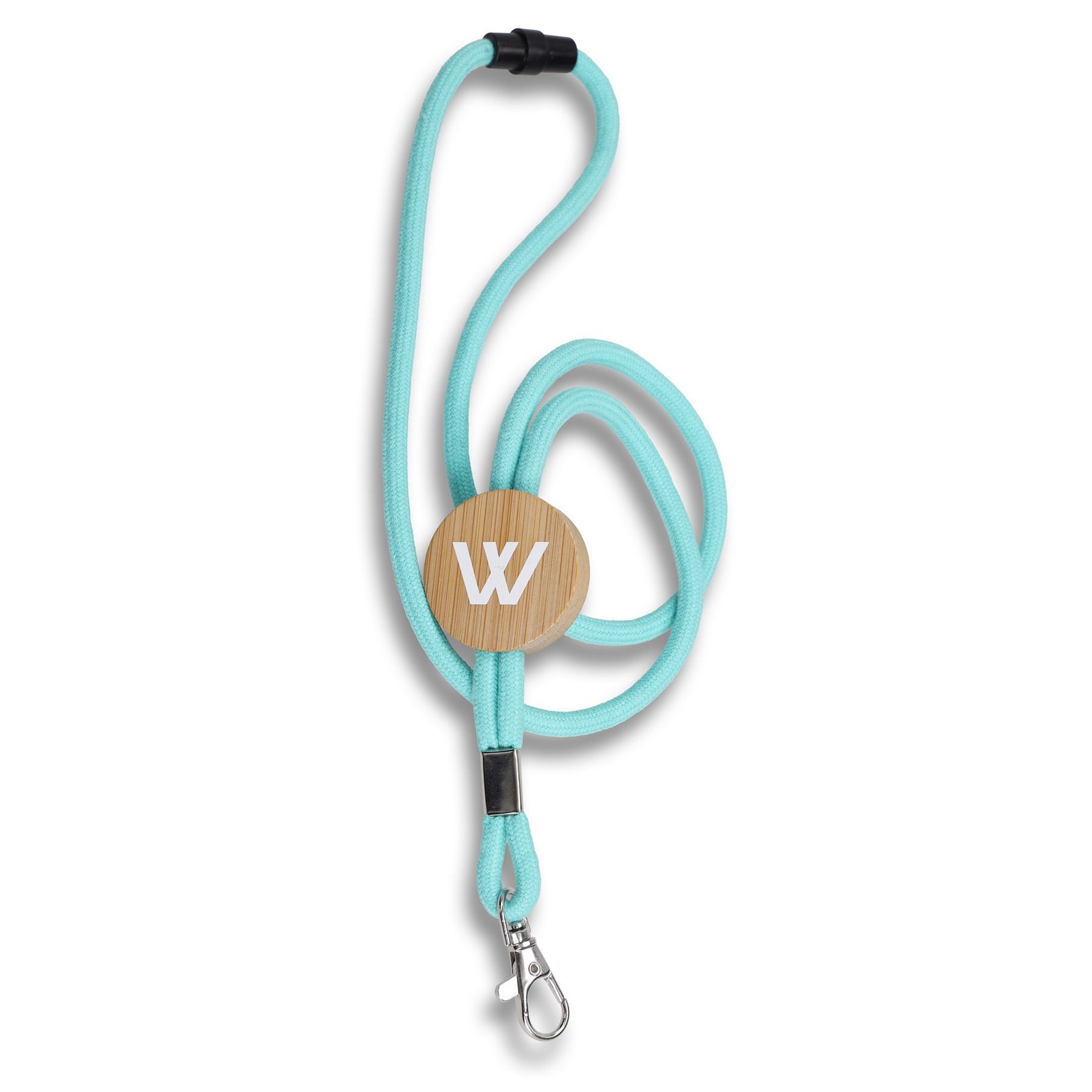 Lanyard tubulaire en coton et bambou