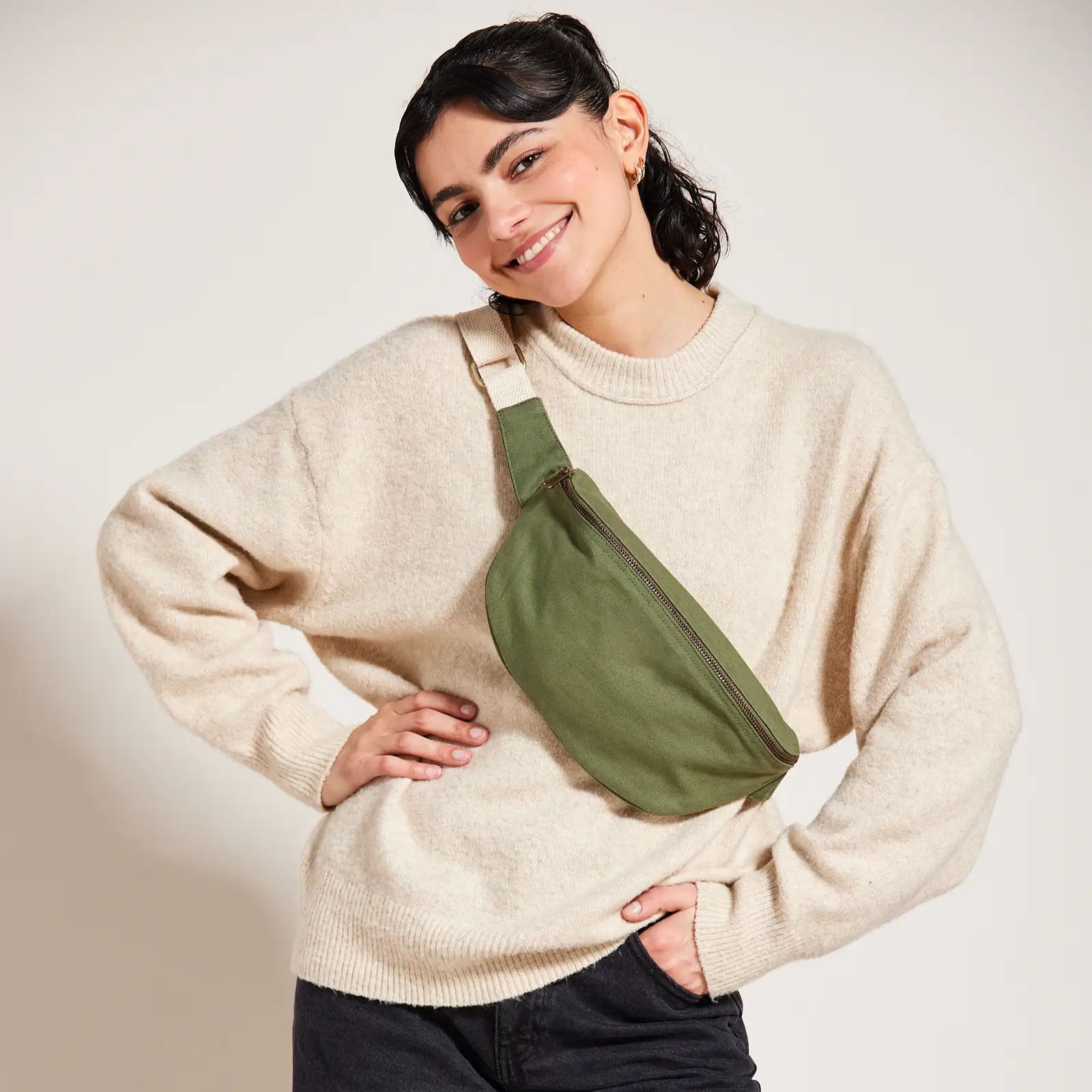 Sac banane en coton bio - Livraison rapide - 10