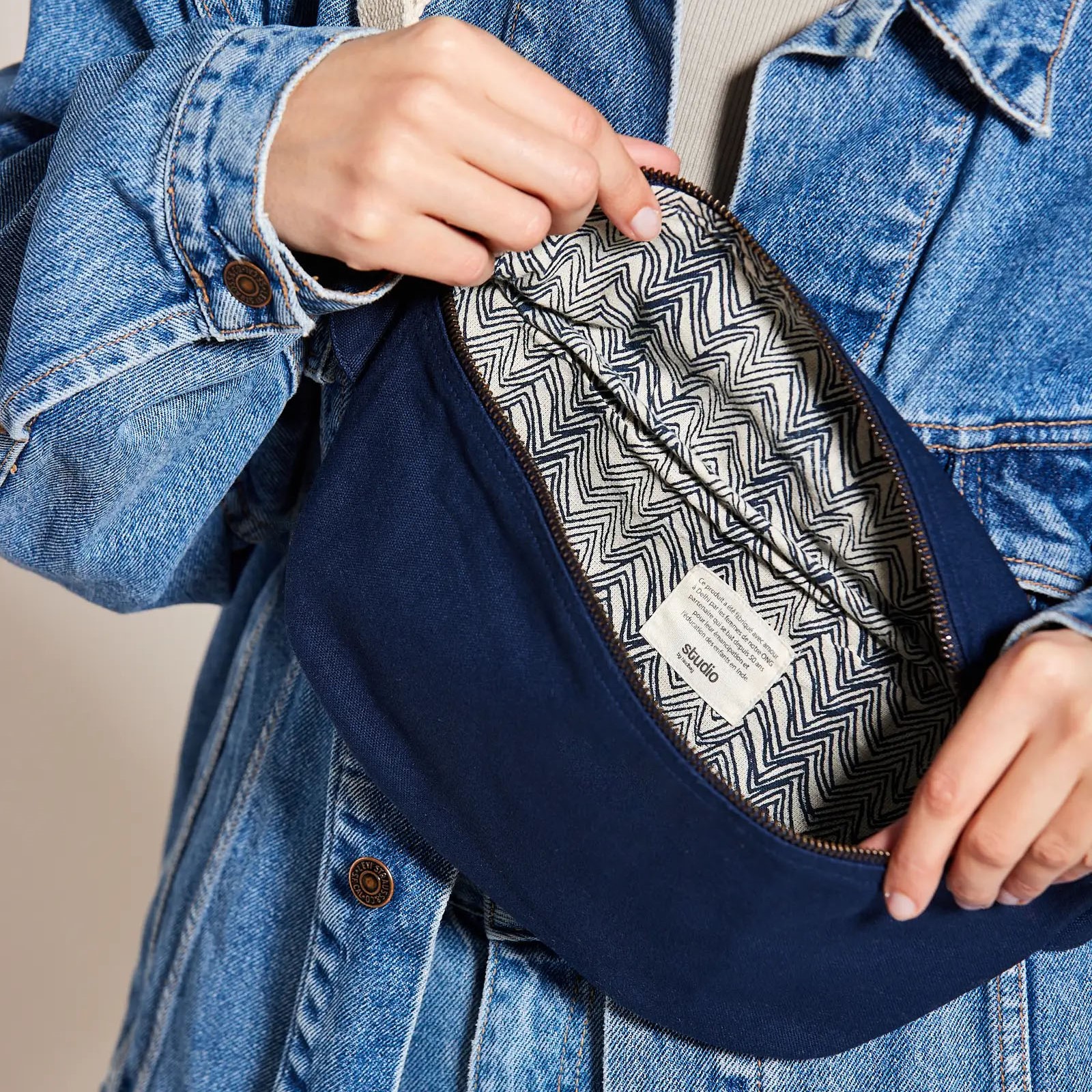 Sac banane en coton bio - Livraison rapide - 11