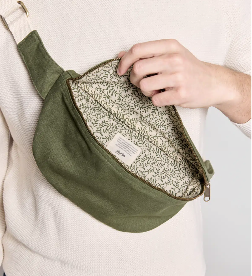 Sac banane en coton bio - Livraison rapide - 9