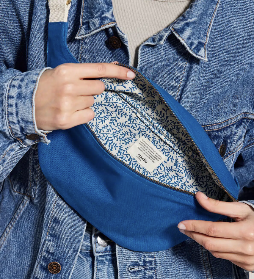 Sac banane en coton bio - Livraison rapide - 10