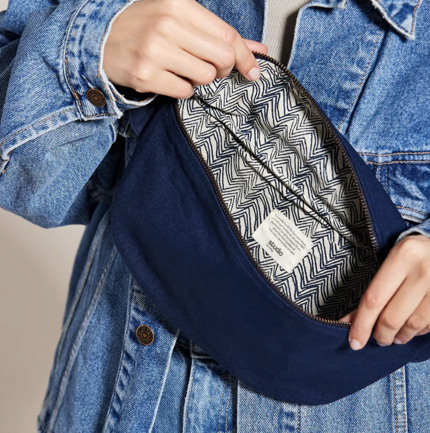 Sac banane en coton bio - Livraison rapide - 14