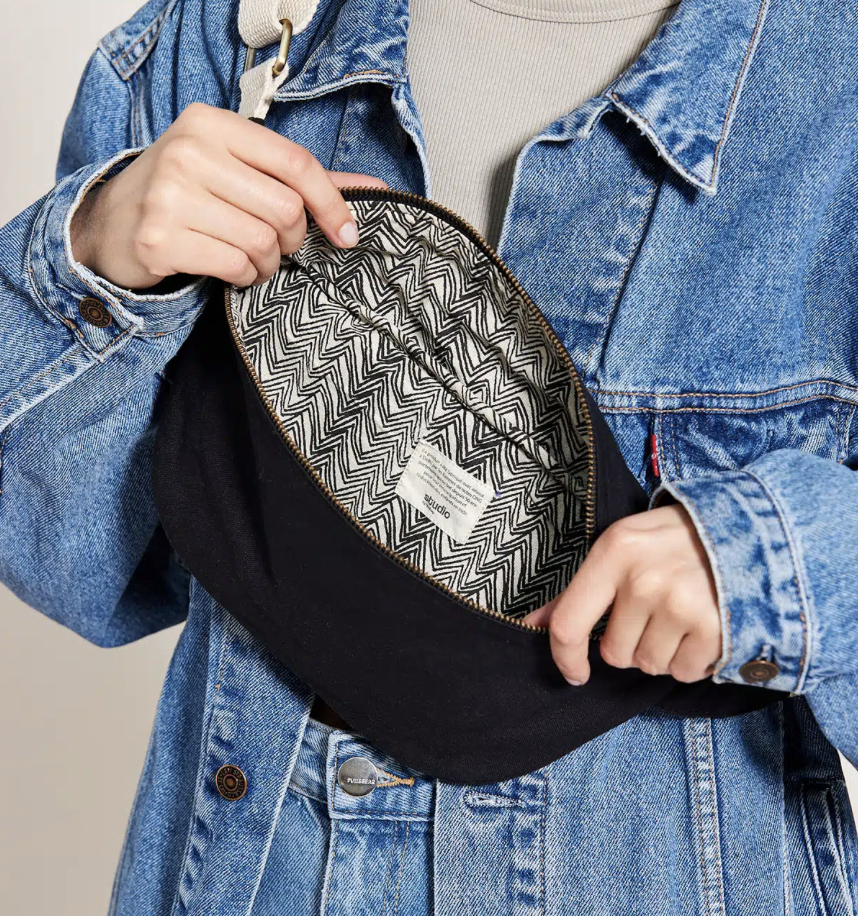 Sac banane en coton bio - Livraison rapide - 15