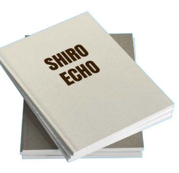 Carnet dos carré collé en fibres recyclées - Shiro Echo