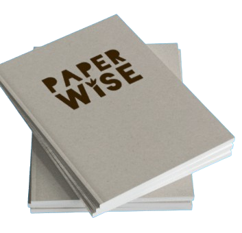 Carnet dos carré collé en déchets agricoles - Paper Wise Natural